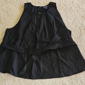 Scoop Black Sleeveless Top